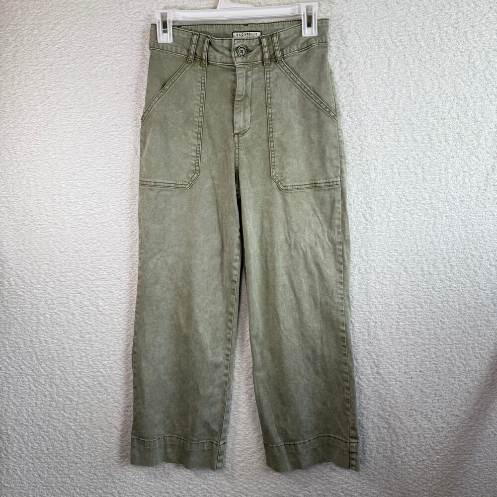 Bagatelle collection new york olive wide leg pants size 4